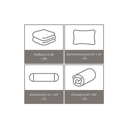 ชุดผ้าปูที่นอน 3.5 ฟุต 4 ชิ้น SATIN PLUS THOMAS PL003_5