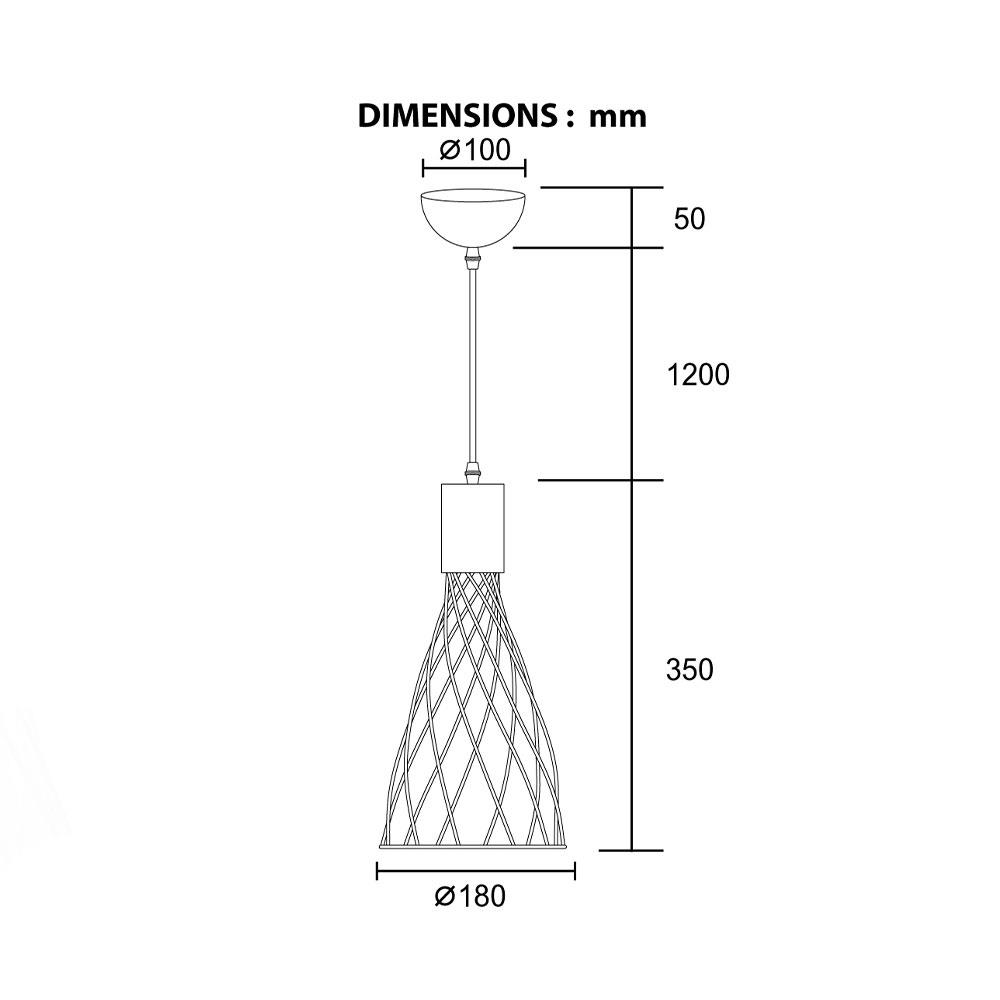 ไฟช่อ BEC F90960M สีทอง/ดำ 1 หัว