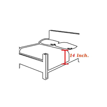 ชุดผ้าปูที่นอน 5 ฟุต 6 ชิ้น JESSICA COTTON PRINT 22019-C1054_6