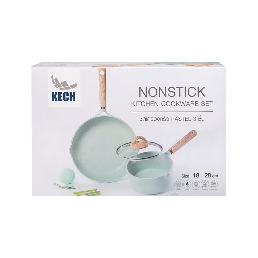 ชุดเครื่องครัว KECH PASTEL IND 3 ชิ้น/ชุด