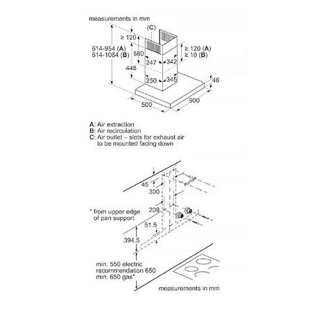 เครื่องดูดควันกระโจม BOSCH DWBM98G50_2