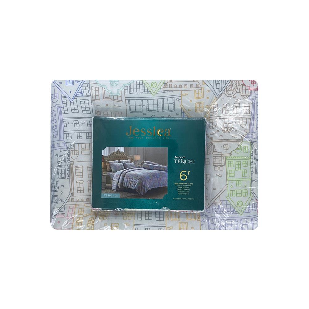 ชุดผ้าปูที่นอน 5 ฟุต 6 ชิ้น JESSICA M TENCEL 22015-T846