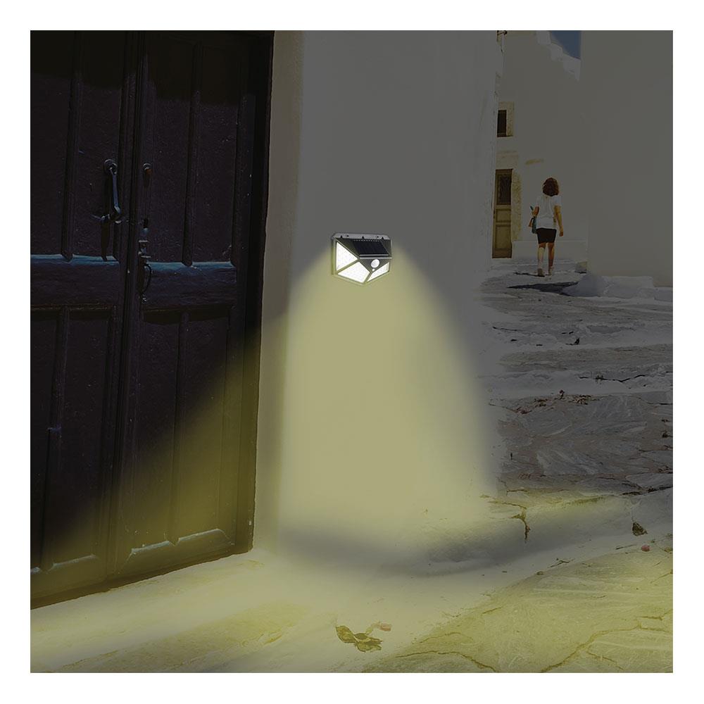 ไฟผนังภายนอก SOLAR LUMAX 58-00313 10 วัตต์ WARMWHITE สีดำ