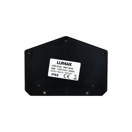 ไฟผนังภายนอก SOLAR LUMAX 58-00313 10 วัตต์ WARMWHITE สีดำ_3