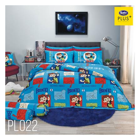 ชุดผ้าปูที่นอน 5 ฟุต 5 ชิ้น SATIN PLUS BENTEN PL022