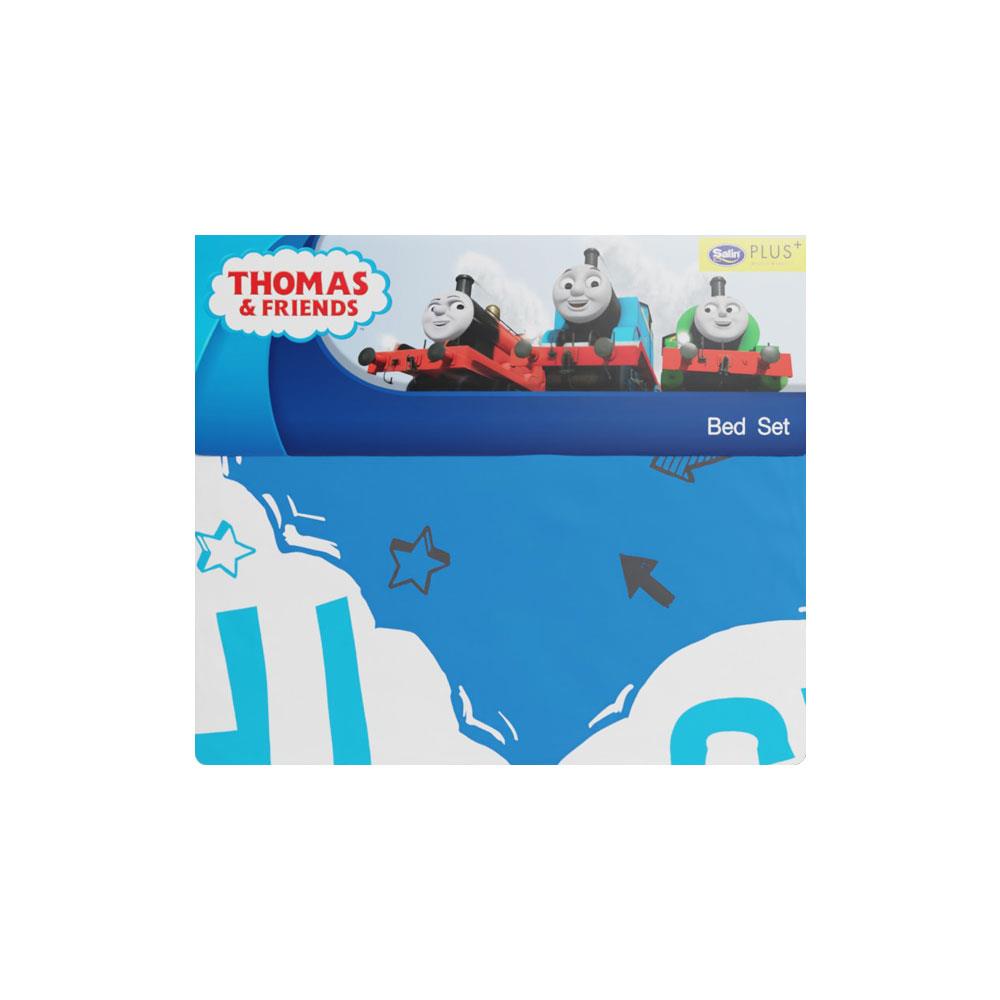 ชุดผ้าปูที่นอน 6 ฟุต 5 ชิ้น SATIN PLUS THOMAS PL001