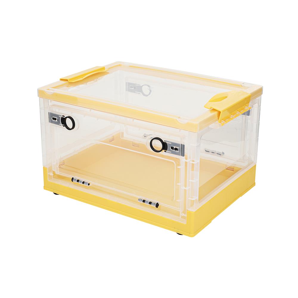 กล่องเก็บของพับได้ STACKO I NE 40.5x30x24 ซม. สีเหลือง/ใส