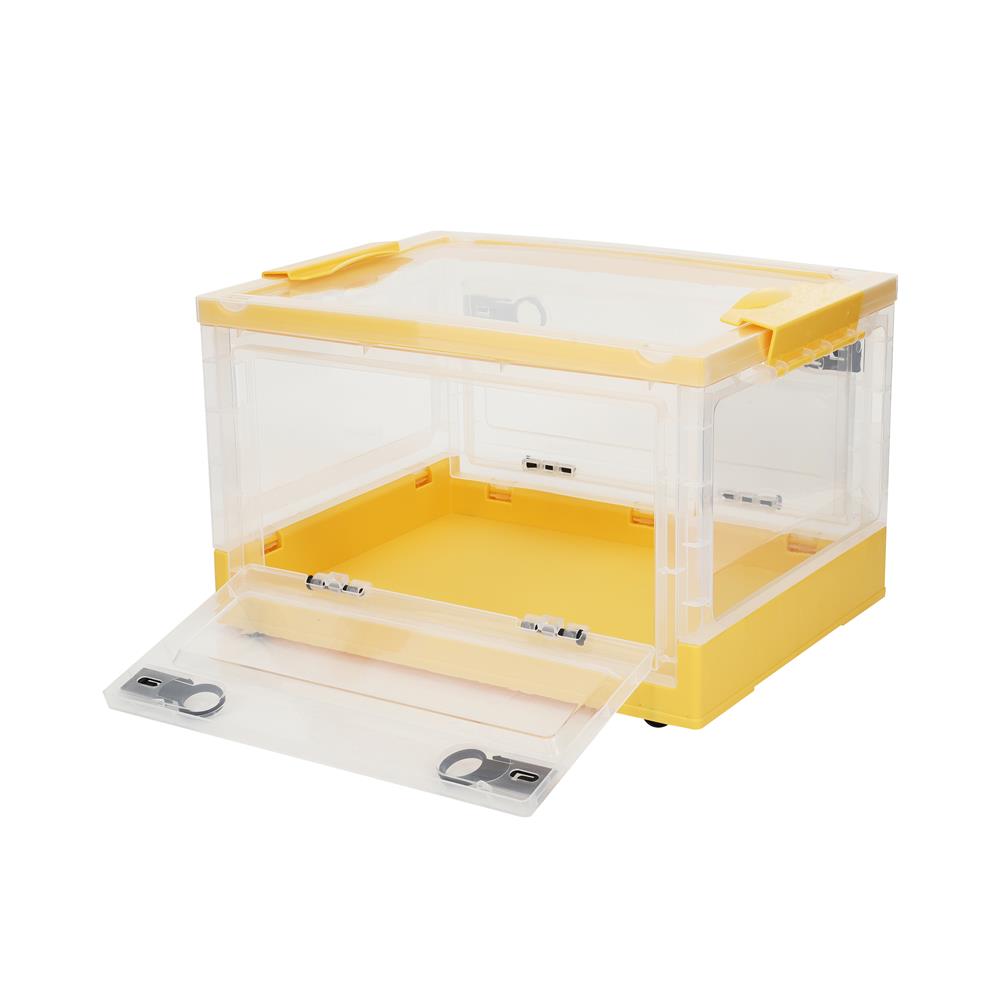 กล่องเก็บของพับได้ STACKO I NE 40.5x30x24 ซม. สีเหลือง/ใส