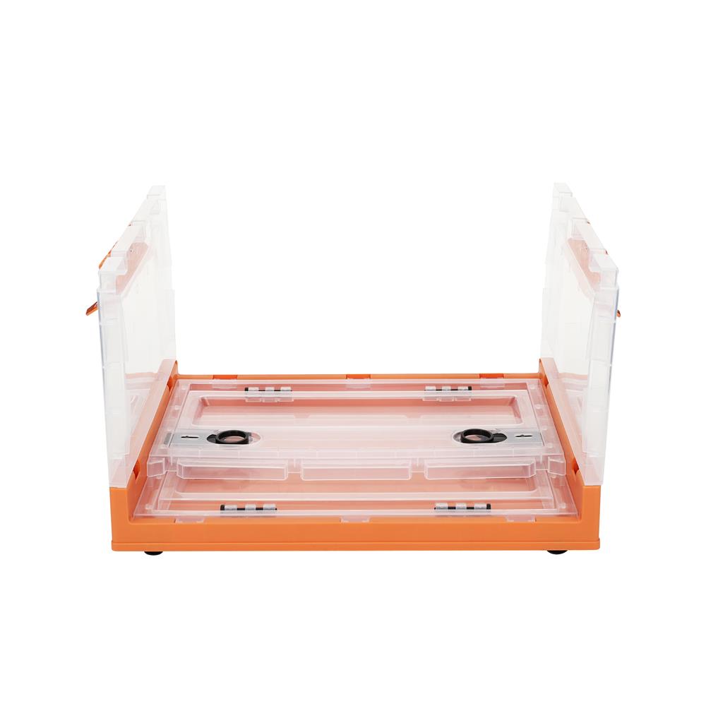 กล่องเก็บของพับได้ STACKO I NE 40.5x30x24 ซม. สีส้ม/ใส