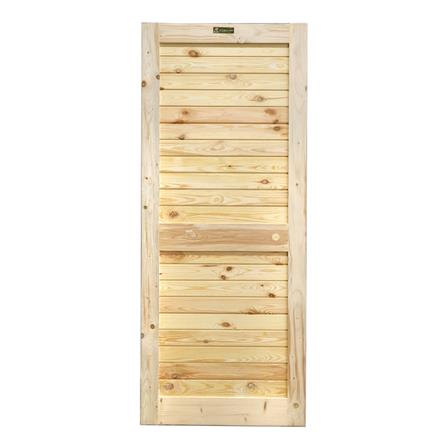 ประตูไม้ดักลาสเฟอร์ ไม่เจาะลูกบิด D2D EZERO26 80x200 ซม. สีธรรมชาติ