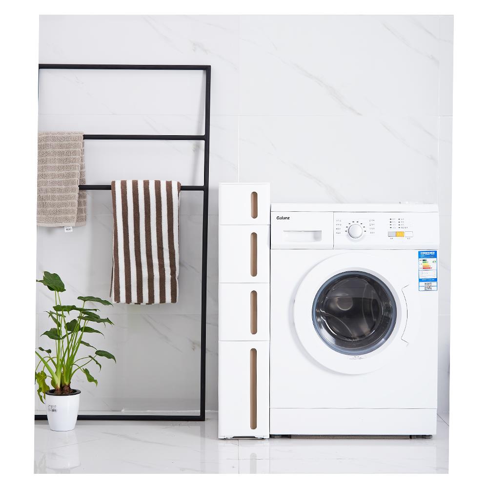 ตู้ลิ้นชักแคบ 4 ชั้น STACKO SEMAI 18x45.5x91 ซม. สีขาว