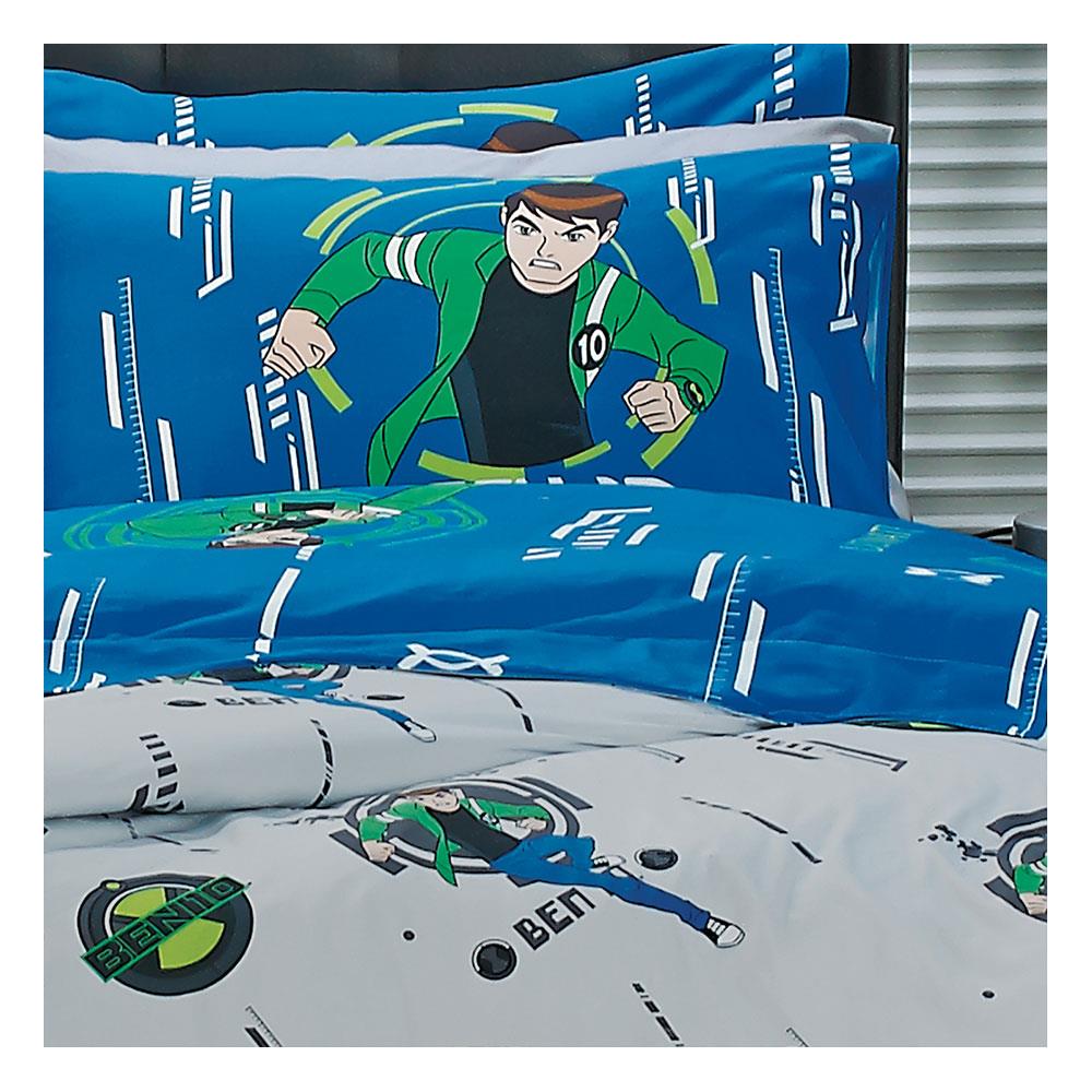 ชุดผ้าปูที่นอน 5 ฟุต 5 ชิ้น SATIN PLUS BENTEN PL014