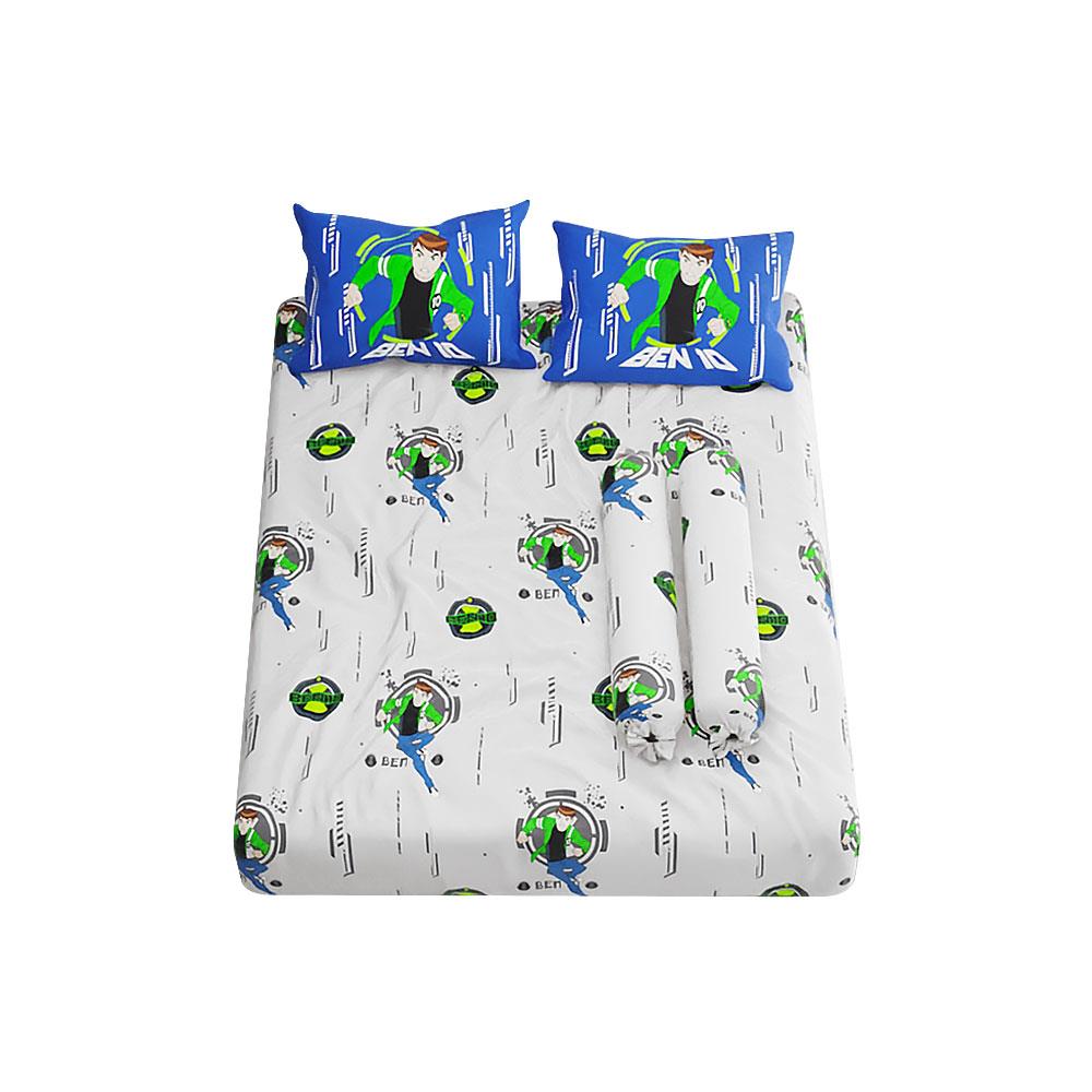 ชุดผ้าปูที่นอน 5 ฟุต 5 ชิ้น SATIN PLUS BENTEN PL014