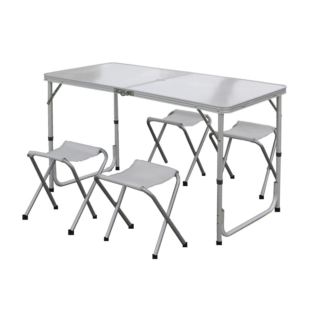 ชุดสนามปิกนิก 4 ที่นั่ง NL HOME สีเทา