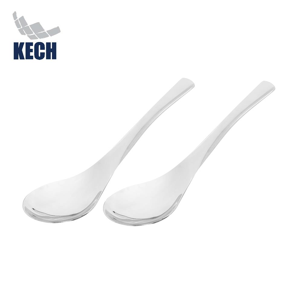 ช้อนซุปใหญ่สเตนเลส 304 KECH เเพ็ก 2 ชิ้น_1