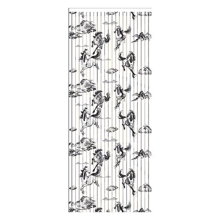 มู่ลี่ PVC WSP (P)TK-36/B-22 80X200 ซม. สีขาว/ดำ