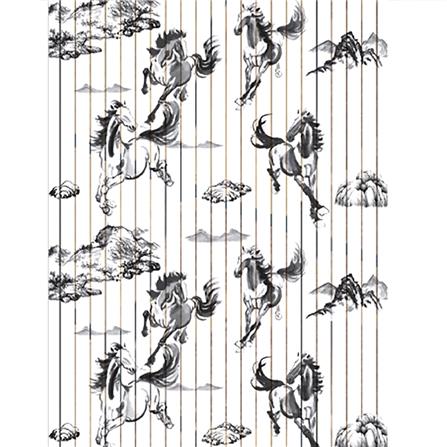 มู่ลี่ PVC WSP (P)TK-36/B-22 80X200 ซม. สีขาว/ดำ_1