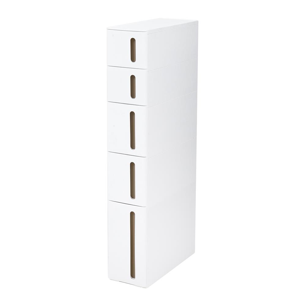 ตู้ลิ้นชักแคบ 5 ชั้น STACKO SEMAI 18x45.5x105 ซม. สีขาว