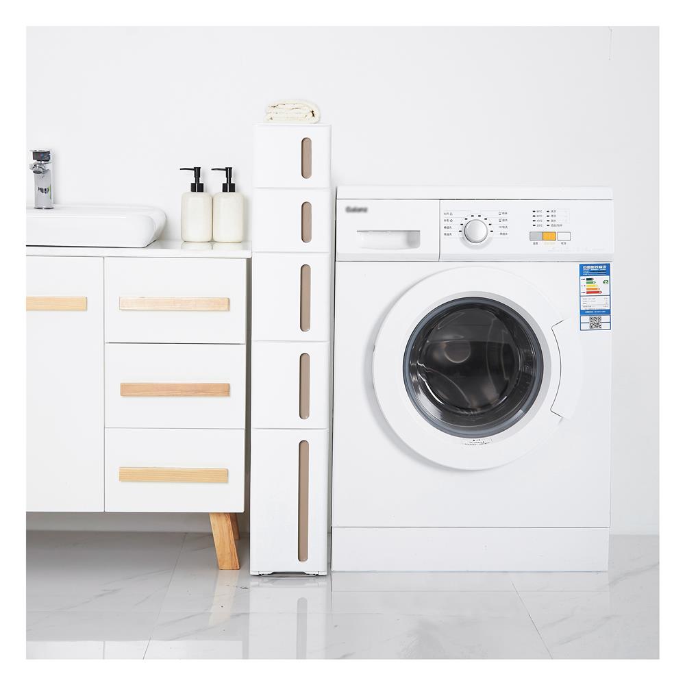 ตู้ลิ้นชักแคบ 5 ชั้น STACKO SEMAI 18x45.5x105 ซม. สีขาว