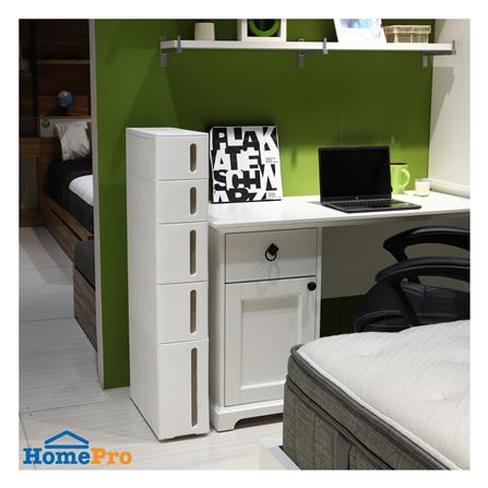 ตู้ลิ้นชักแคบ 5 ชั้น STACKO SEMAI 18x45.5x105 ซม. สีขาว_4