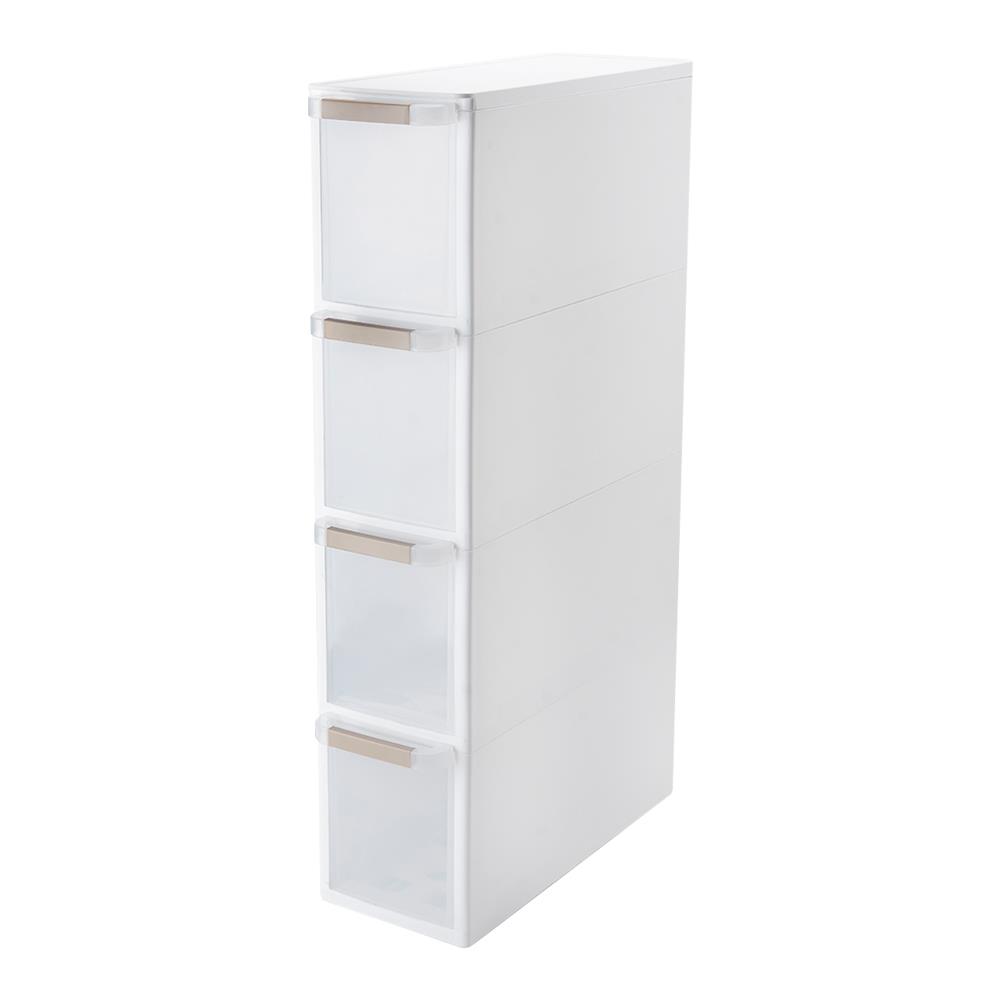 ตู้ลิ้นชักแคบ 4 ชั้น STACKO BENRI 18X47.8X83 ซม. สีขาว