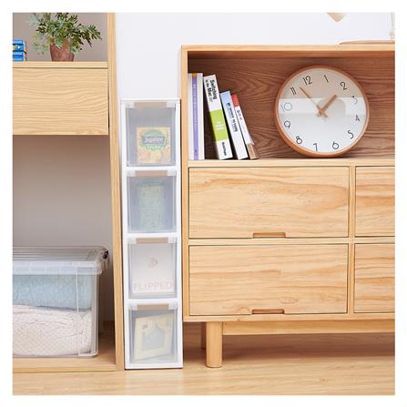 ตู้ลิ้นชักแคบ 4 ชั้น STACKO BENRI 18X47.8X83 ซม. สีขาว_2