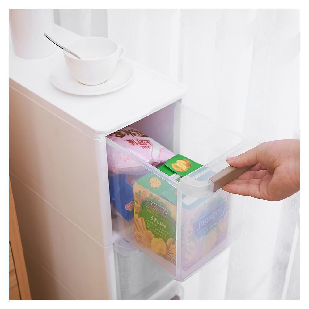 ตู้ลิ้นชักแคบ 3 ชั้น STACKO BENRI 18X47.8X65 ซม. สีขาว