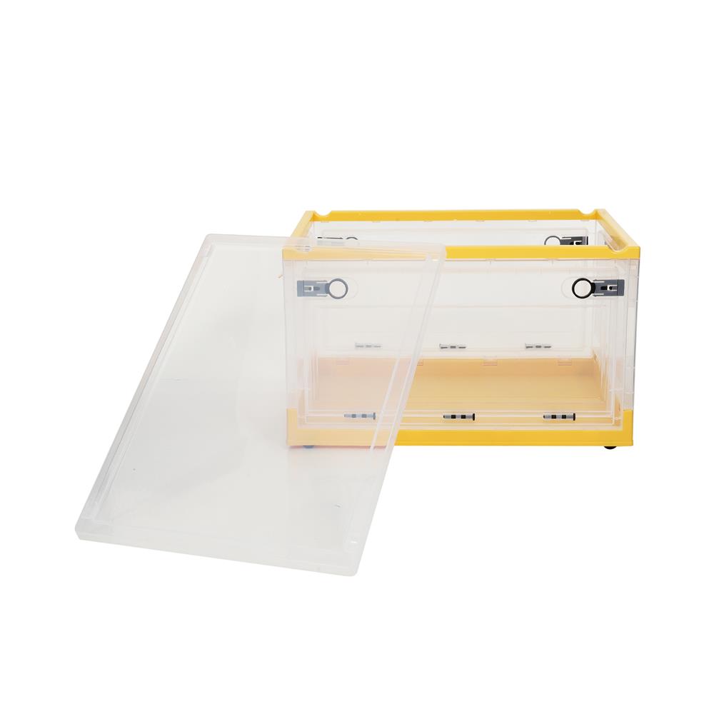 กล่องเก็บของพับได้ STACKO I NE 51x36x30.5 ซม. สีเหลือง/ใส