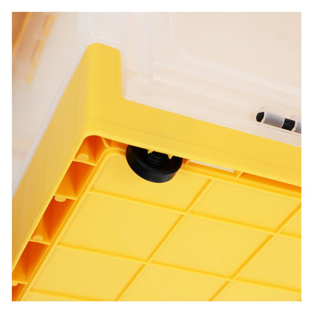 กล่องเก็บของพับได้ STACKO I NE 51x36x30.5 ซม. สีเหลือง/ใส