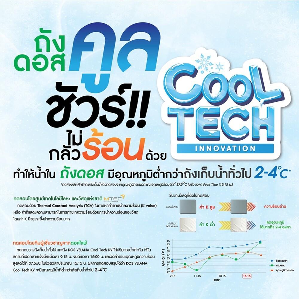 ถังเก็บน้ำ DOS VELANA LG 700 ลิตร สี LOFT GREY GRANITE