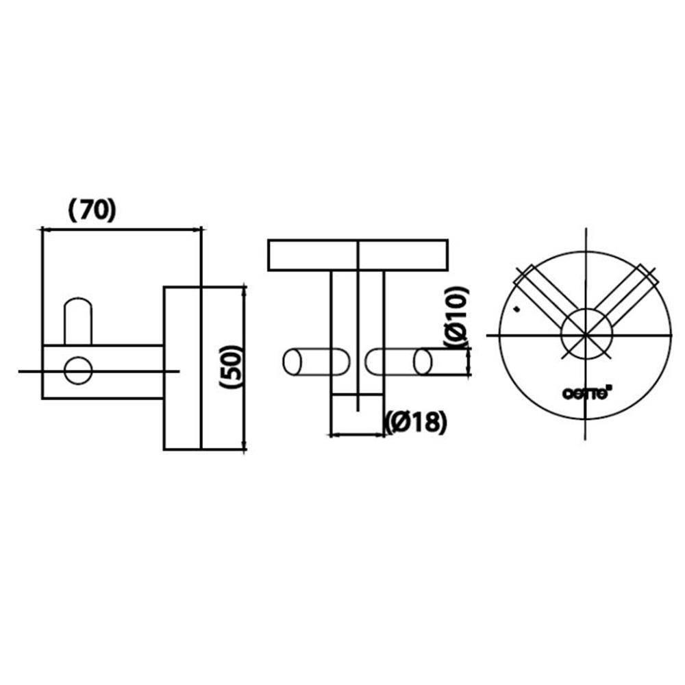 ขอแขวนผ้า COTTO CT0293SA(HM) สีโครม