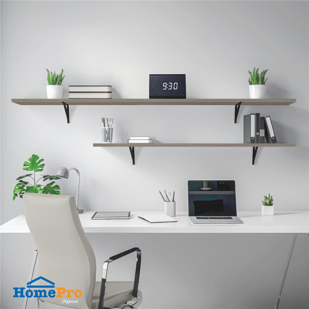 แผ่นชั้นไม้เมลามีน STACKO 120x24x1.8 ซม. สีเวอร์มองท์