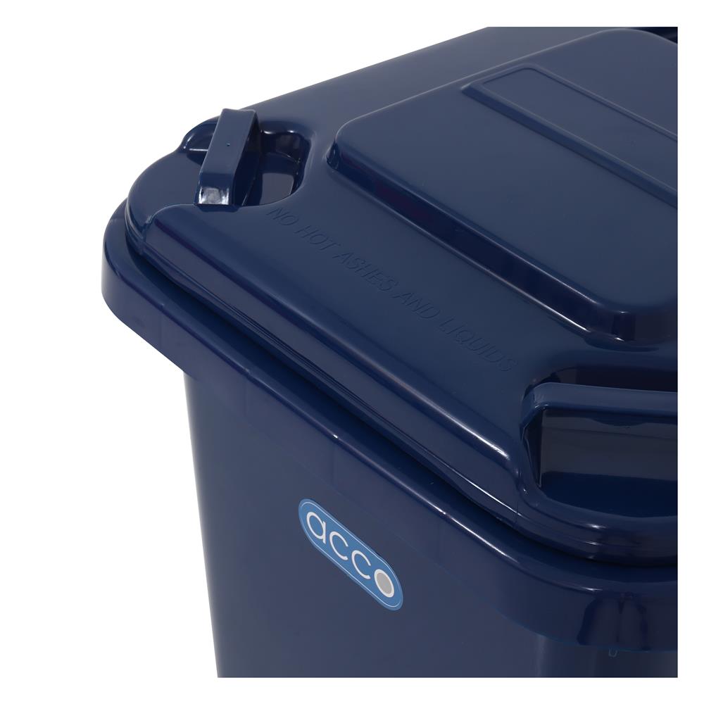 ถังขยะฝาเปิดปิด มีล้อ ACCO CLEAN 60 ลิตร สีน้ำเงิน