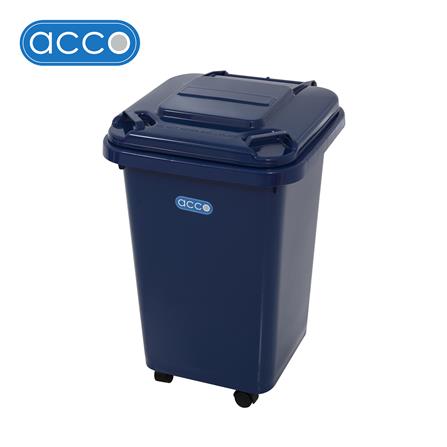 ถังขยะฝาเปิดปิด มีล้อ ACCO CLEAN 60 ลิตร สีน้ำเงิน_0