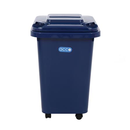 ถังขยะฝาเปิดปิด มีล้อ ACCO CLEAN 60 ลิตร สีน้ำเงิน_1