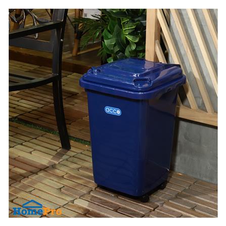 ถังขยะฝาเปิดปิด มีล้อ ACCO CLEAN 60 ลิตร สีน้ำเงิน_5