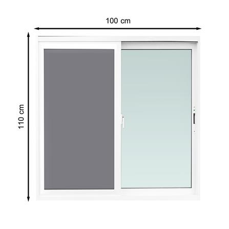 หน้าต่างบานเลื่อนอลูมิเนียม