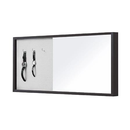 กระจกแขวนโต๊ะเครื่องแป้ง KONCEPT HEWKA 100 ซม. สีเอสเพรสโซ่/ไวท์ลินิน