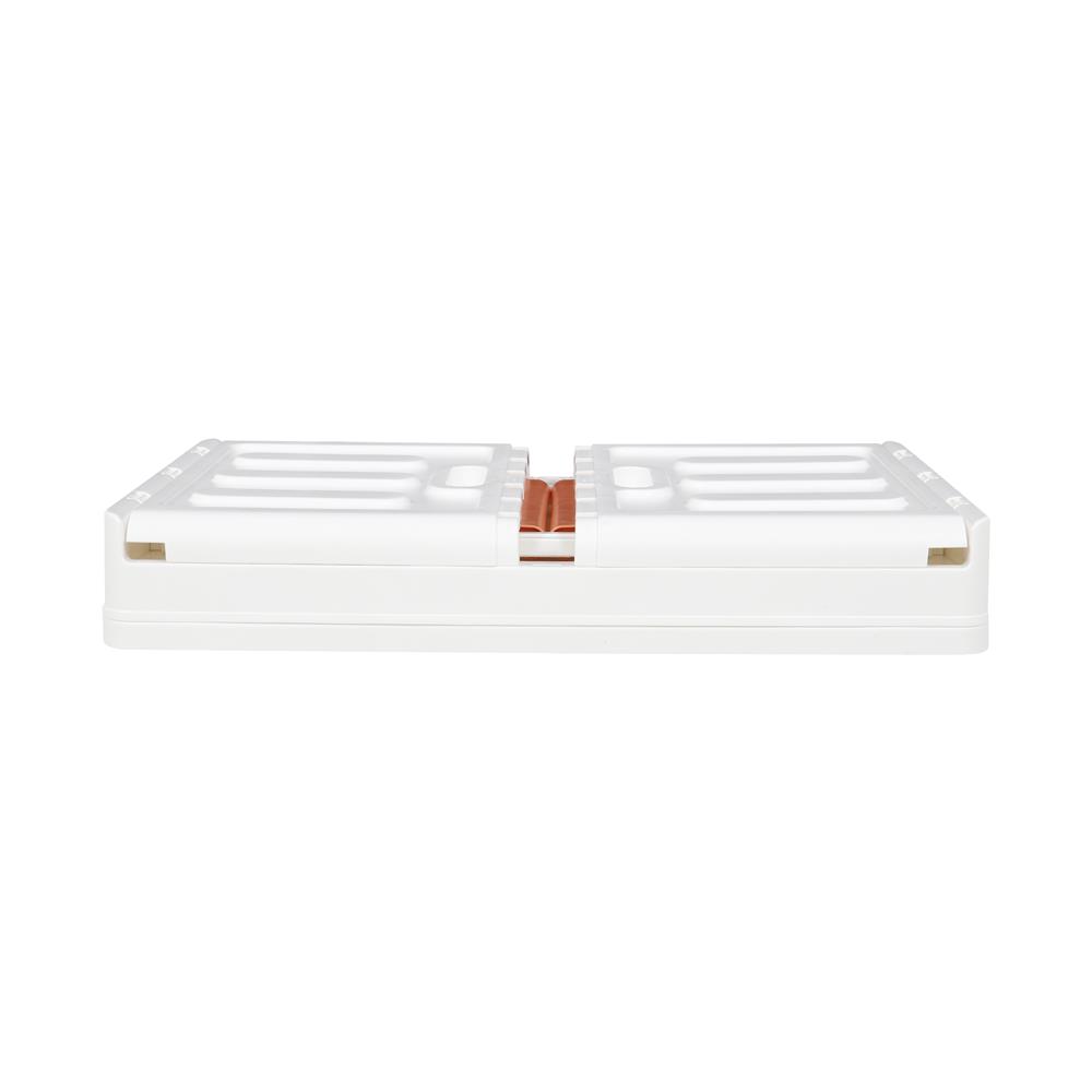 กล่องเก็บของบานเปิด STACKO CHEER 64x40x37 ซม. สีขาว/ส้ม