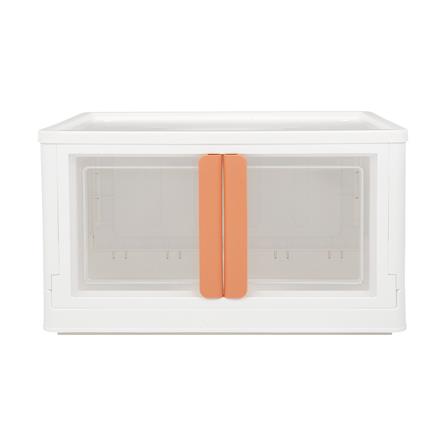 กล่องเก็บของบานเปิด STACKO CHEER 64x40x37 ซม. สีขาว/ส้ม_1