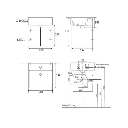 อ่างเคาน์เตอร์ TOTO LBAT501PBR สีเบจ_6
