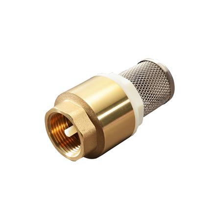 ฟุตวาล์วสปริง PP 1/2 นิ้ว สีทอง