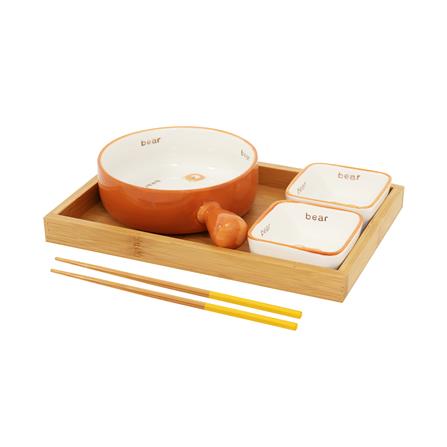 ชุด PORCELAIN KECH ORANGE BEAR แพ็ก 6 ชิ้น_0