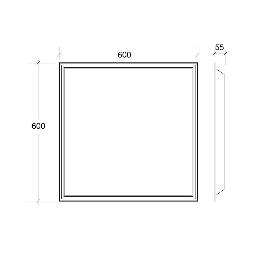 โคมฝังฝ้า LED HI-TEK HFILE06645 60x60 ซม. 45 วัตต์ COOLWHITE/DAYLIGHT/WARMWHITE