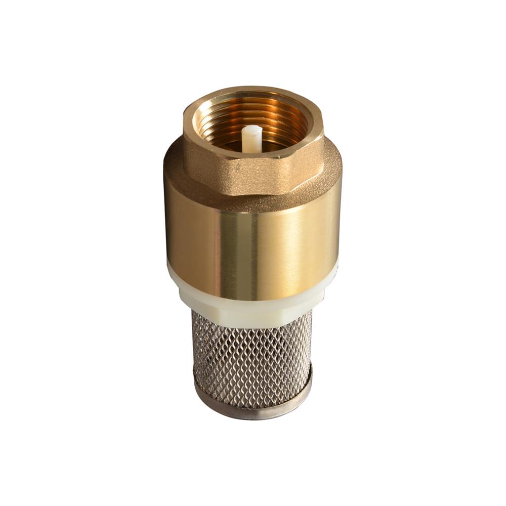 ฟุตวาล์วสปริง PP 1 1/2 นิ้ว สีทอง