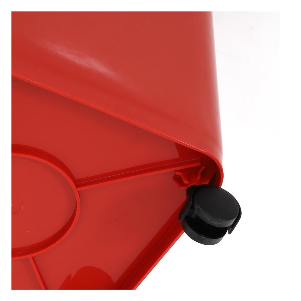 ถังขยะฝาเปิดปิดมีล้อ ACCO CLEAN 60 ลิตร สีแดง