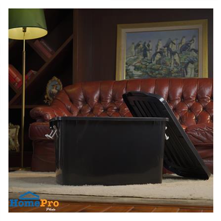 กล่องเก็บของ ME LIVING 51X72X41 ซม. 110 ลิตร สีดำ_4