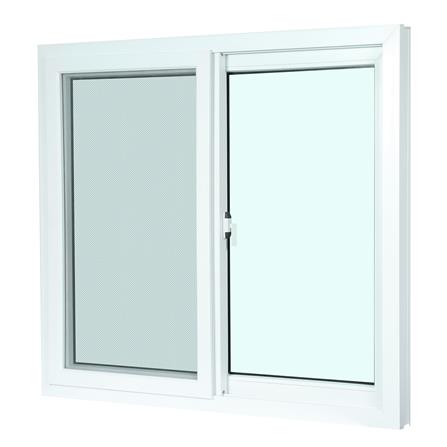 หน้าต่างบานเลื่อน UPVC S-S มุ้ง AZLE 120x110 ซม. สีขาว_1