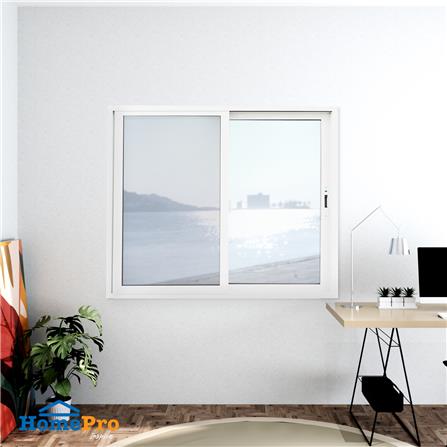 หน้าต่างบานเลื่อน UPVC S-S มุ้ง AZLE 120x110 ซม. สีขาว_3