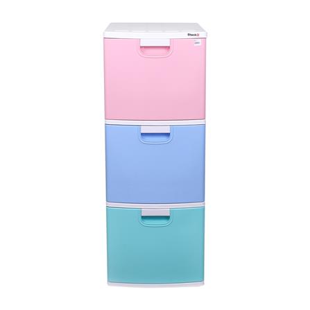 ตู้ลิ้นชัก 3 ชั้น STACKO LL3 42X48X112 ซม. หลากสี_1